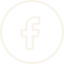 White outlined icon of the Facebook letter "f" inside a circle, set against a black background.