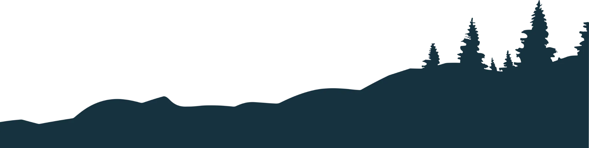 A dark blue, pixelated silhouette of a cityscape against a black background.